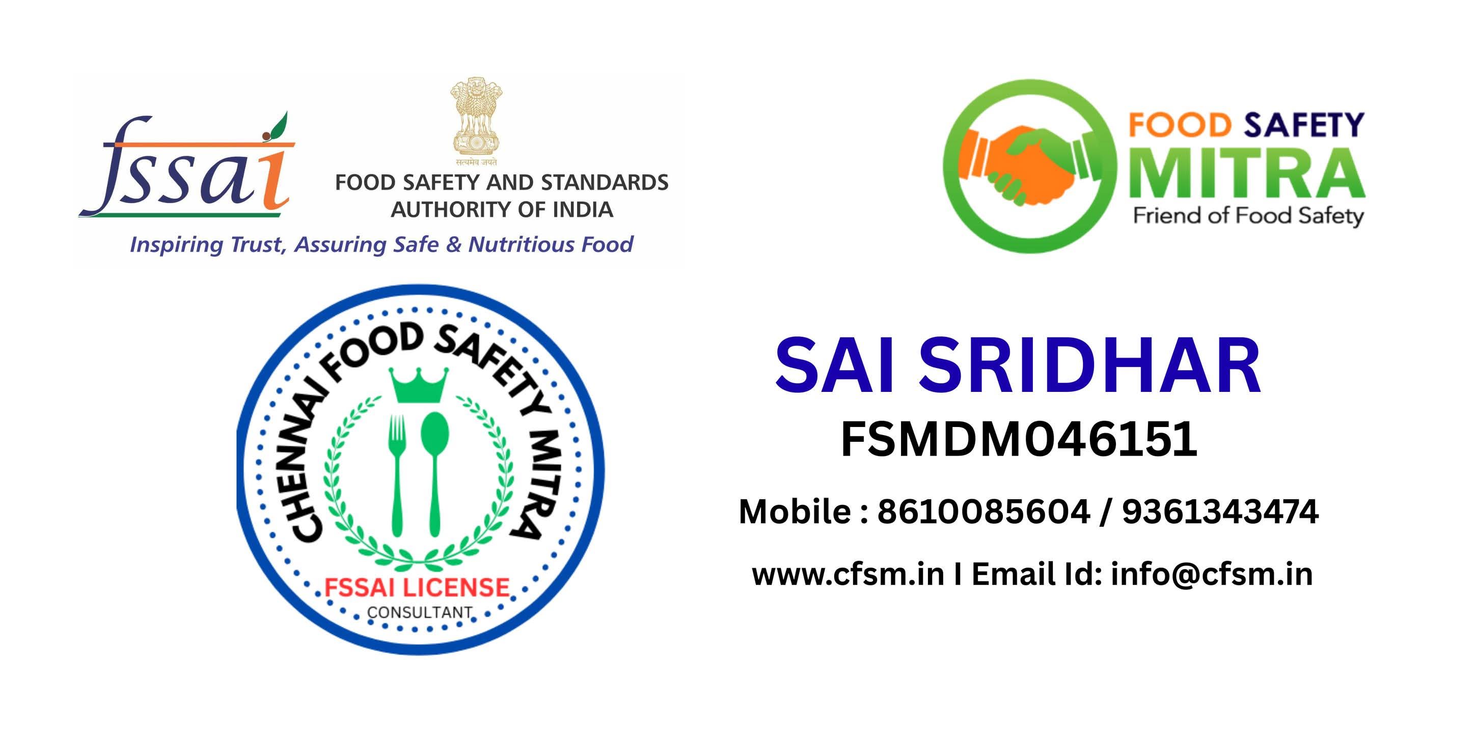 FSSAI Registration Chennai